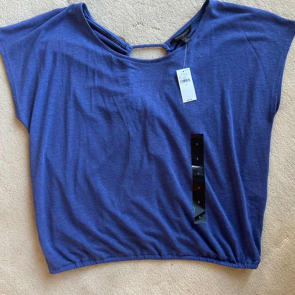 Banana Republic Blue Short Sleeve Top